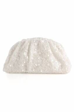 NEW SHIRALEAH women's destiny clutch bag in white